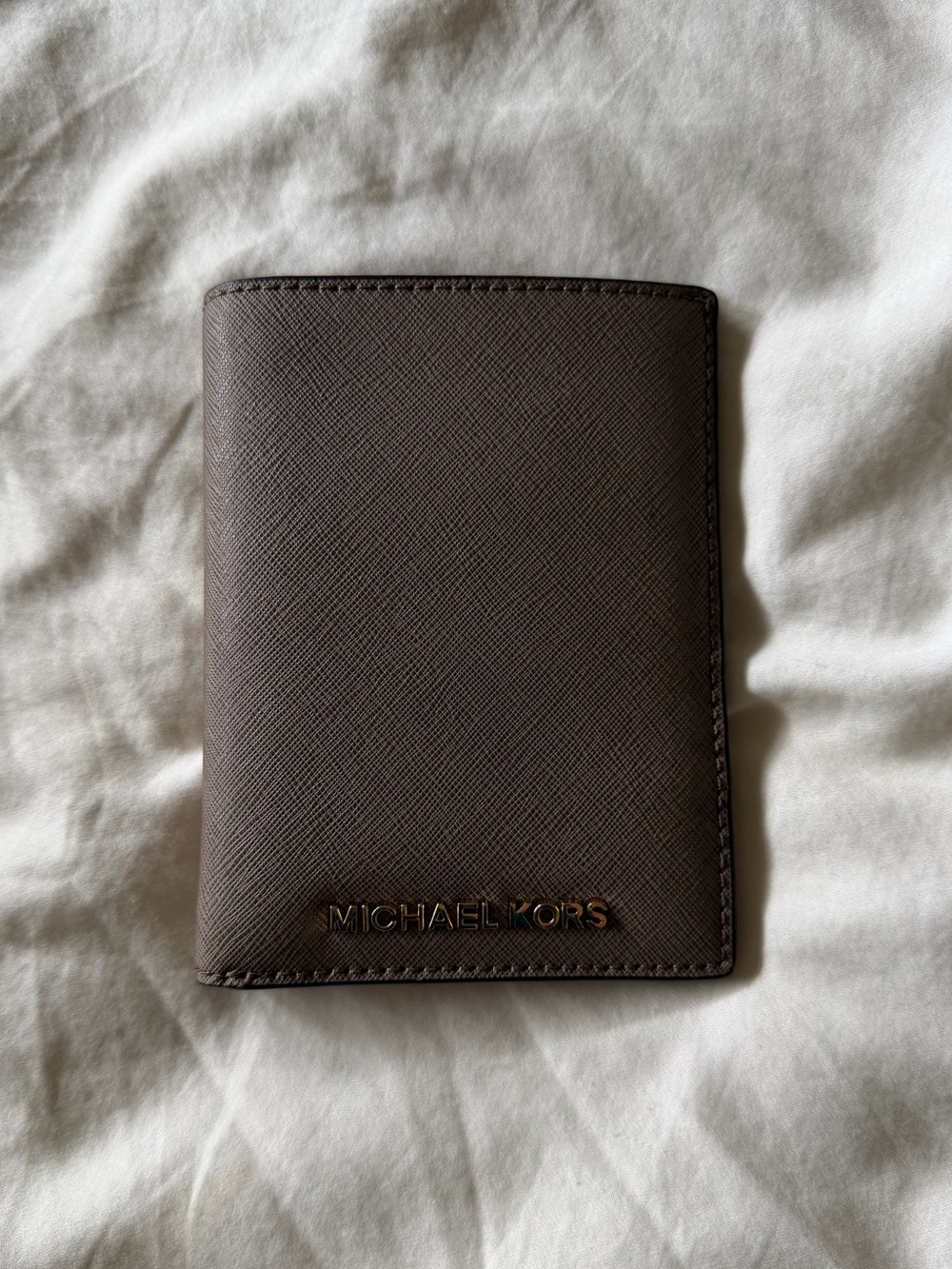 Taupe Passport Holder and Wallet